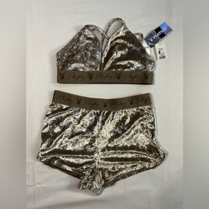 Matching PLAYBOY Top and Short Set